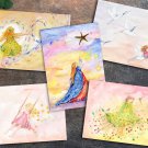 Set of 5 Greeting Cards with Envelopes - Blank - Gnome collection - Value Pack
