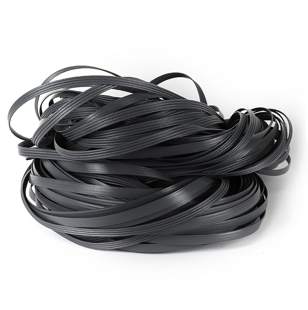 Plastic Rattan Repair Kit Dark Grey Wicker Strips Weave Material for