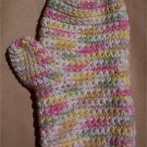 Pastel Variegated Crochet Cotton Bath Mitt