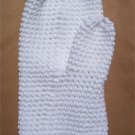 White Cotton Crochet Bath Mitt