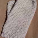 Ecru Cotton Crochet Bath Mitt