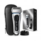 New Braun Series 8 8359PS Next Generation Electric Shaver, Charging Stand, Leather Case, Silver