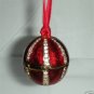 ESTEE LAUDER Crystal Red Enamel ORNAMENT BALL* Compact!