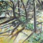 Christine ART Original Acrylic Paintings SHADOWS TREES!