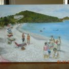 Christine ART Original Oil Painting *COKI POINT* BEACH