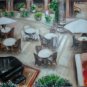 Christine ART Original Oil Paintings PIANO LOUNGE CAFE*
