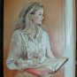 Christine ART Original Oil Painting *LOST IN THOUGHTS*