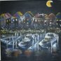 Christine ART Original Acrylic Painting x2 DAY & NIGHT