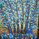 Christine Original Acrylic Painting BLUE TREE MOONLIGHT