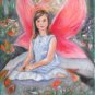 Christine ART Original Oil Painting ANGEL WINGS Signed