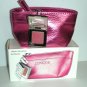 CLINIQUE Butter Shine PINK-A-BOO Lipstick Compact "C" Charm Cosmetic Bag