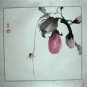 Artist Original Watercolor Painting WASP* Eggplant Signed NEW!