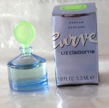 CURVE Women Pure Parfum Collectible Mini Perfume LIZ CLAIBORNE NIB!