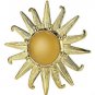 ESTEE LAUDER RADIANT SUN 2012 Gold Enamel Beautiful Solid Perfume Compact NEW!