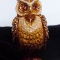ESTEE LAUDER JAY STRONGWATER Solid Perfume Compact 2010 BEAUTIFUL Wise Ole Owl