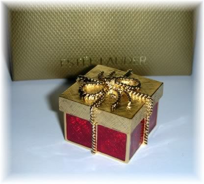 ESTEE LAUDER BEYOND PARADISE Solid Perfume Compact Golden Gift Box