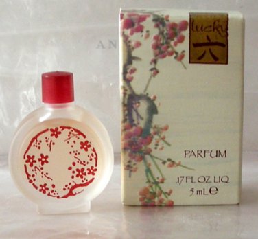 LUCKY NUMBER 6 SIX Women Pure Parfum Collectible Mini Perfume LUCKY BRAND NIB!