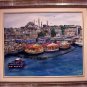Christine ART Original Oil Painting ISTANBUL Sunset By The Sea Signed 2013