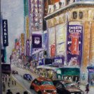 Christine ART Original Oil Painting NEW YORK CITY 5th Avenue Signed Artist 2009