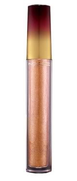 MAC MONOGRAM Lipglass DISTINGUISHED Beige Shimmer Lip Gloss M.A.C Cosmetics NIB