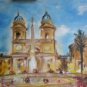 Christine ART Original Oil Paintings Eterna ROME Spanish Steps Signed 2007