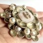 CHANEL Brooch 2016 Byzantine Pink Silver Pearl Retro Gold Petal CC
