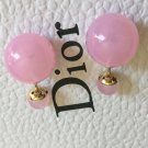 DIOR TRIBALE Mise en Dior TRIBAL Earrings BABY PINK CRYSTAL Rare!