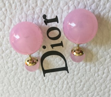 DIOR TRIBALE Mise en Dior TRIBAL Earrings BABY PINK CRYSTAL Rare!