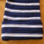 CHANEL Knitted Cardigan Sweater Dress Kimono Top Navy/Ivory Button Down 38 NWOT