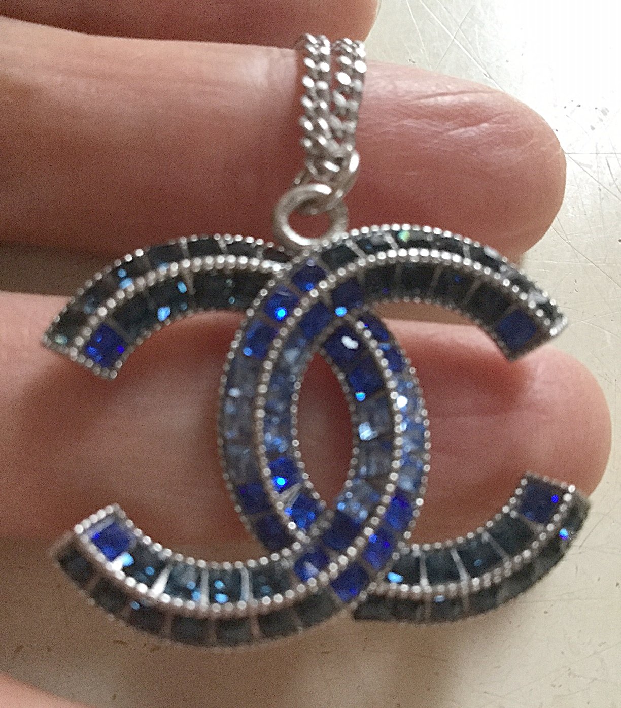 chanel earrings cc logo sterling silver