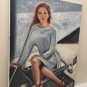 Christine ART Original Oil Paintings WOMAN POOLSIDE SUN