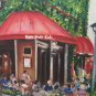 Christine ART Original Oil Painting Summer Cafe in Miami Signed Artist 2009
