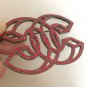 CHANEL Red Crystal 3D CC Ruthenium Metal Fashion Brooch Pin Authentic NIB