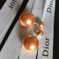 DIOR TRIBALE Earrings Champagne Gold Beads Mise en Dior Tribal NIB!