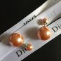DIOR TRIBALE Earrings Champagne Gold Beads Mise en Dior Tribal NIB!