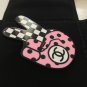 CHANEL Emoji CC Pink Black Fashion Brooch Peace Sign Hand Signal NIB