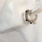 CHANEL Gold CC Flower Black Pearl Hoop Earrings Retro Byzantine NIB