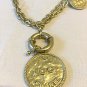 CHANEL 100 Anniversary Gold Metal Medal Coin CC Double Chain Necklace NIB