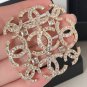CHANEL Gold Baguette Crystal Brooch Pin 9 Repetitive CC 2017 Authentic NIB