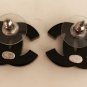 CHANEL CC Black & White Pearl Crystal Lucite Stud Earrings 2018 NIB