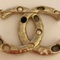 CHANEL Rome Paris Pearl Rhinestone Crystal Brooch Pin VINTAGE GOLD CC Authentic
