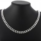 925 Silver 10MM 20/22/24 Inch Cuban Chain Necklace!