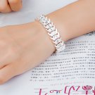 925 Sterling Silver Wide Wristband Bracelet For Women or Men!