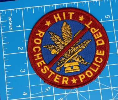 Rochester New York Police HIT anti Drug unit patch-Bin A