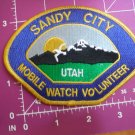 Sandy City Utah Mobile Watch volunteer patch