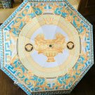 Umbrella Versace  Rain Accessory Protection Baroque Blue Print Novelty Gift