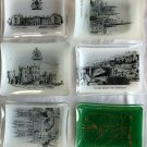 Antique Plate Set England 19th Century Glass Decorative Home Vintage Rare Lot