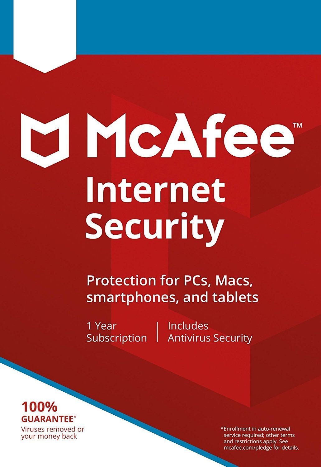 McAfee Internet Security 2021 Anti Virus Software 1 Year 10 Devices - New