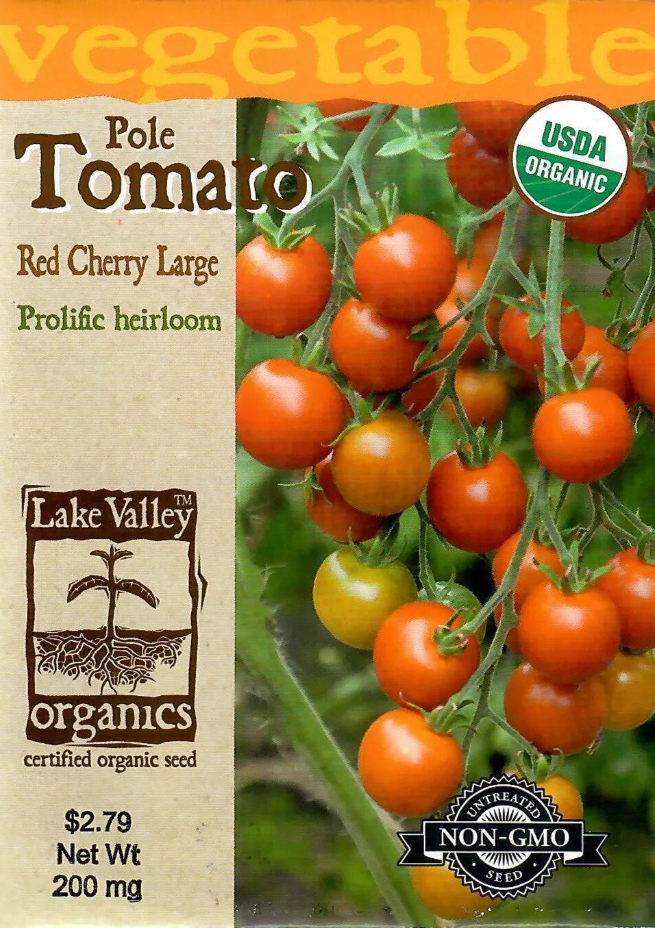 Tomato Brandywine Organic Heirloom Vegetable Seeds