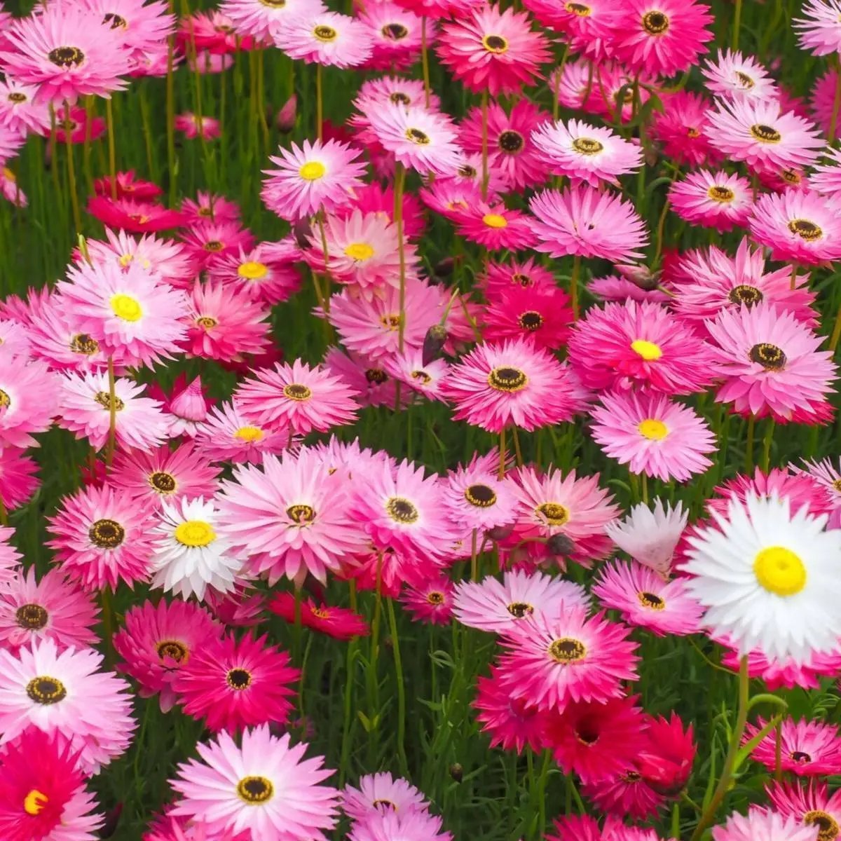 Pink And White Everlasting Daisy (Rhodanthe Chlorocephala) 50 Seeds